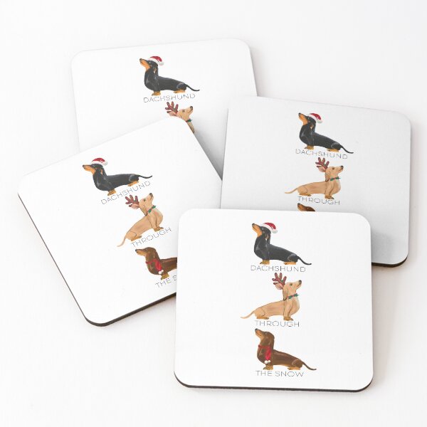 Item preview, Dachshund Through The Snow designed and sold by kaffeinestudies.