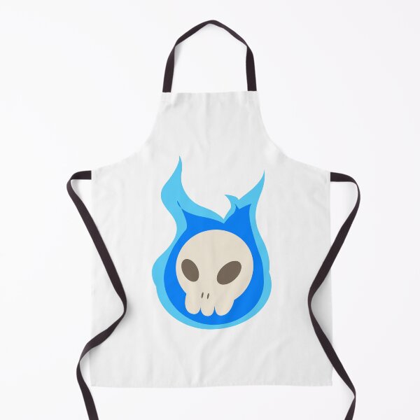 Item preview, skull on blue fire designed and sold by Noofshop.