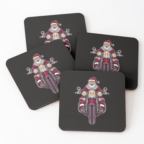 Item preview, Motorcycle Santa, Santa Is My Homeboy, Vintage Santa Claus, Biker Xmas designed and sold by DearSunny.