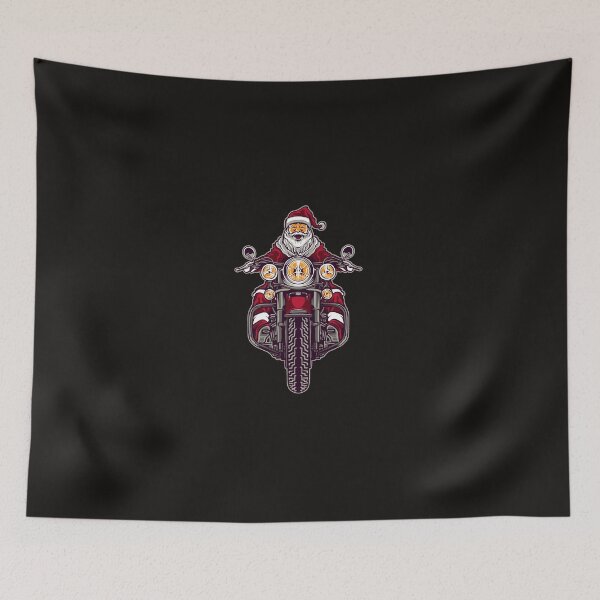 Item preview, Motorcycle Santa, Santa Is My Homeboy, Vintage Santa Claus, Biker Xmas designed and sold by DearSunny.