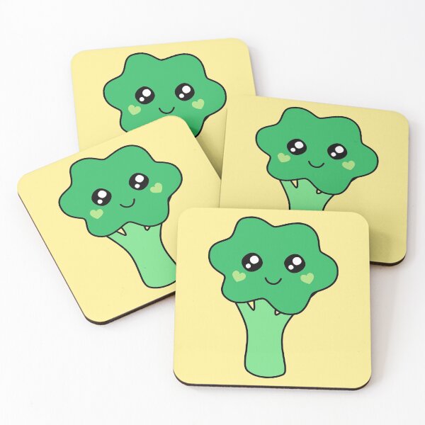 Item preview, Cute Awesome Kawaii Broccoli Vegetable Green designed and sold by cashewdays.