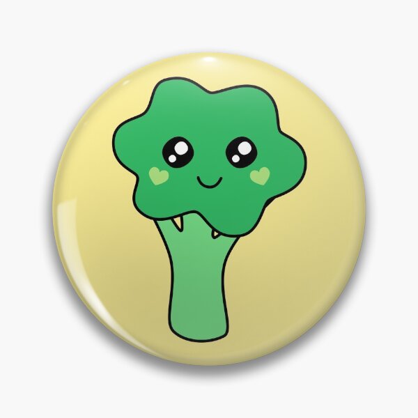 Item preview, Cute Awesome Kawaii Broccoli Vegetable Green designed and sold by cashewdays.