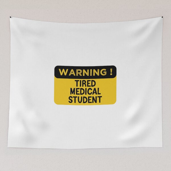 Item preview,  Warning Tired Medical Student - Funny Medical Student designed and sold by medbdj.