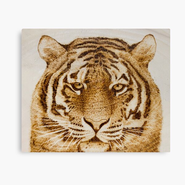 Animal Pyrography Canvas Prints for Sale