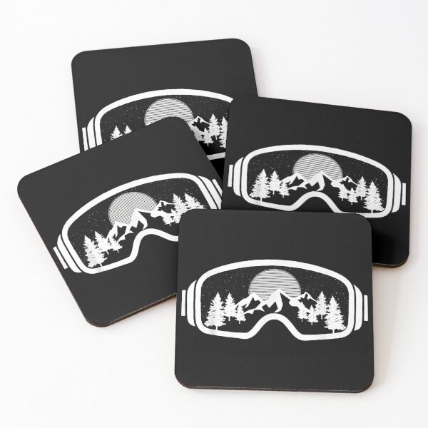 Item preview, Goggles Skiing Snow Mountain Winter designed and sold by MarieSmart77.