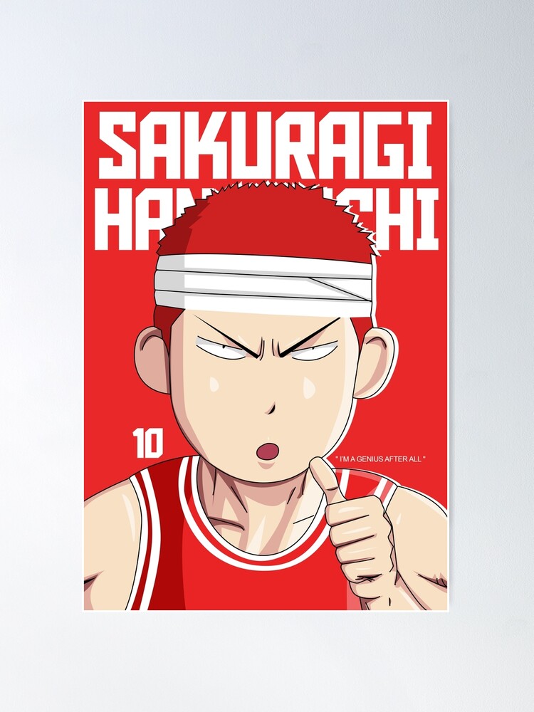 Slam Dunk Hanamichi Sakuragi Poster for Sale by PlainMotif