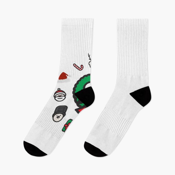 Artikelvorschau, Frohe Weihnachten mit Schneemann, Zuckerstange, Rentieren und Weihnachtsmann entworfen und verkauft von Lamagie.
