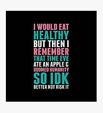 Eating Healthy Photographic Print