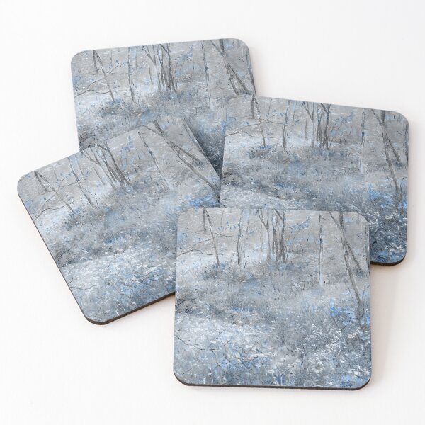 Item preview, Painting of a Faerie Forest with Blue Flowers designed and sold by doomdismay.