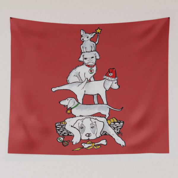 Item preview, Dogs Do Christmas designed and sold by Little Trove Studio By Kerry Beazley.