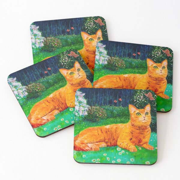 Item preview, Ginger cat in spring garden designed and sold by Natalia_Shchip.
