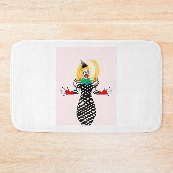 Item preview, Evah Destruction Clown Look with Grid Dress _amp_ Pink Background    designed and sold by ShirtsCrazy.