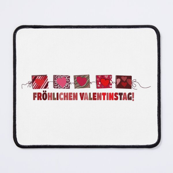 Item preview, Heart Squares "Fröhlichen Valentinstag!" designed and sold by MC Art Studio.