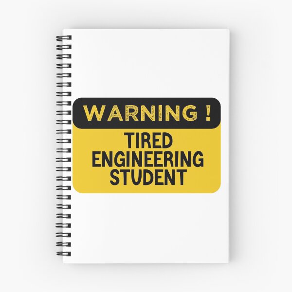 Item preview, Warning Tired Engineering Student - Funny Engineering Student designed and sold by medbdj.