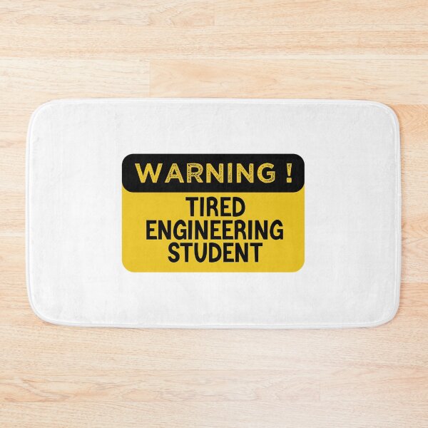 Item preview, Warning Tired Engineering Student - Funny Engineering Student designed and sold by medbdj.