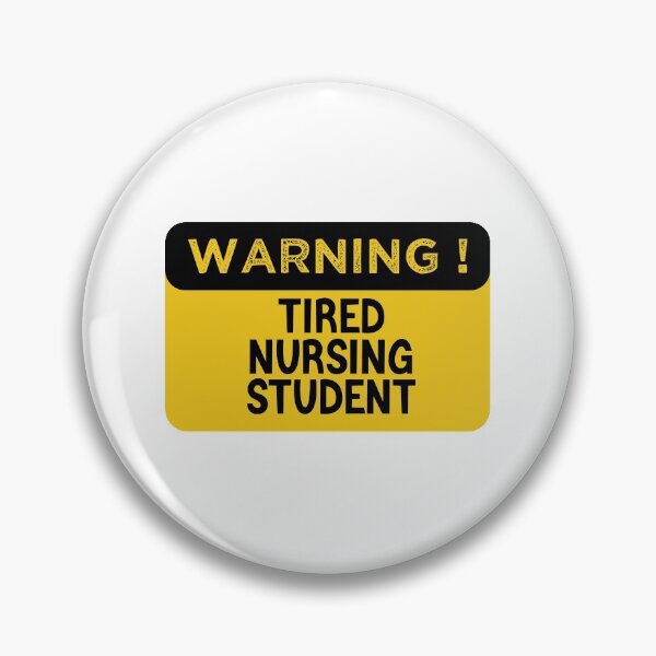Item preview, Warning Tired Nursing Student - Funny Nursing Student designed and sold by medbdj.