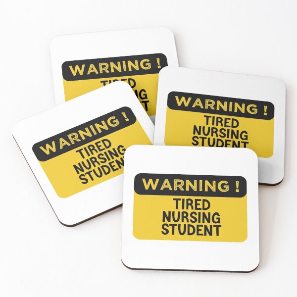 Item preview, Warning Tired Nursing Student - Funny Nursing Student designed and sold by medbdj.