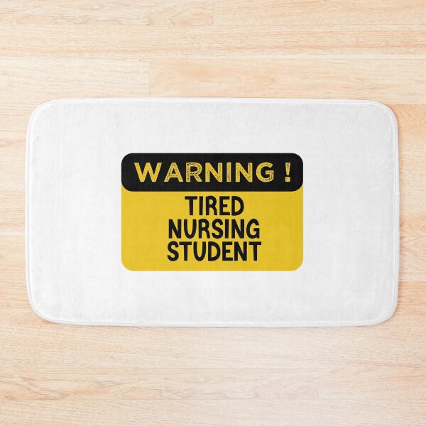 Item preview, Warning Tired Nursing Student - Funny Nursing Student designed and sold by medbdj.