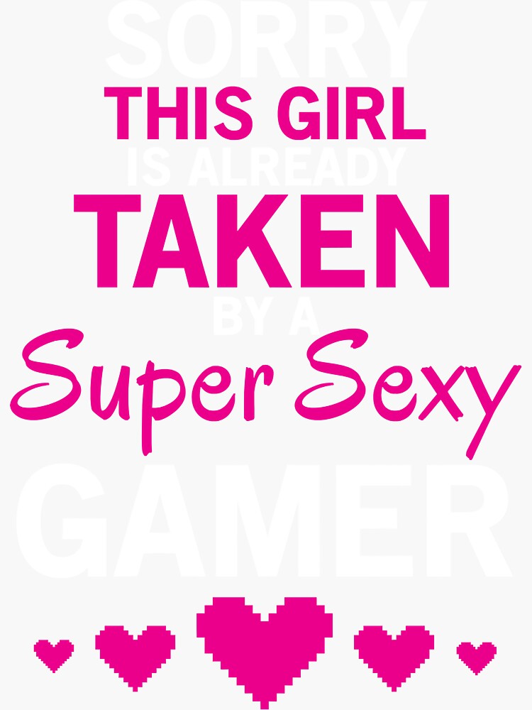 "Sexy Gamer Cute Gaming Girl Essential" Sticker for Sale by