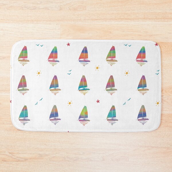 Item preview, Colorful Catamaran Pattern Art designed and sold by jvcoart.