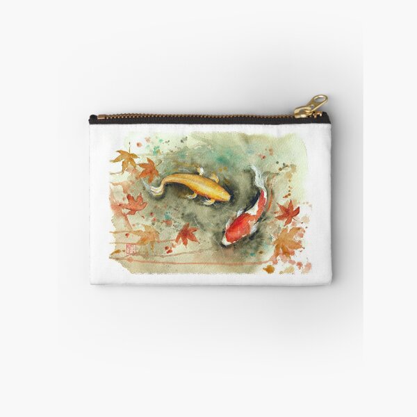 Item preview, Autumn koi fish landscape designed and sold by Barbaraluel.