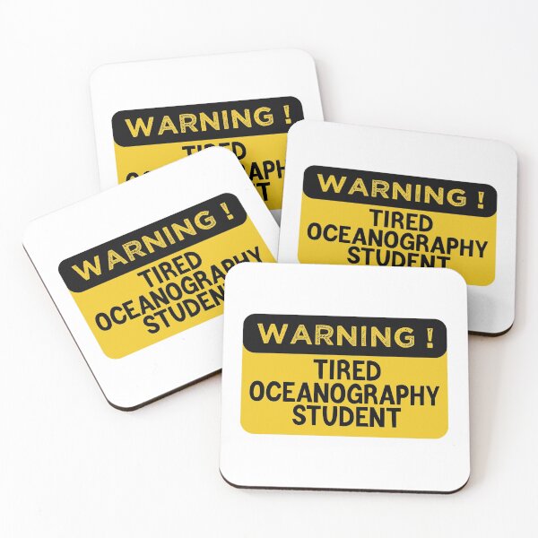 Item preview, Warning Tired Oceanography Student - Funny Oceanography Student designed and sold by medbdj.