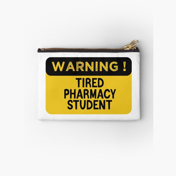 Item preview, Warning Tired Pharmacy Student - Funny Pharmacy Student designed and sold by medbdj.