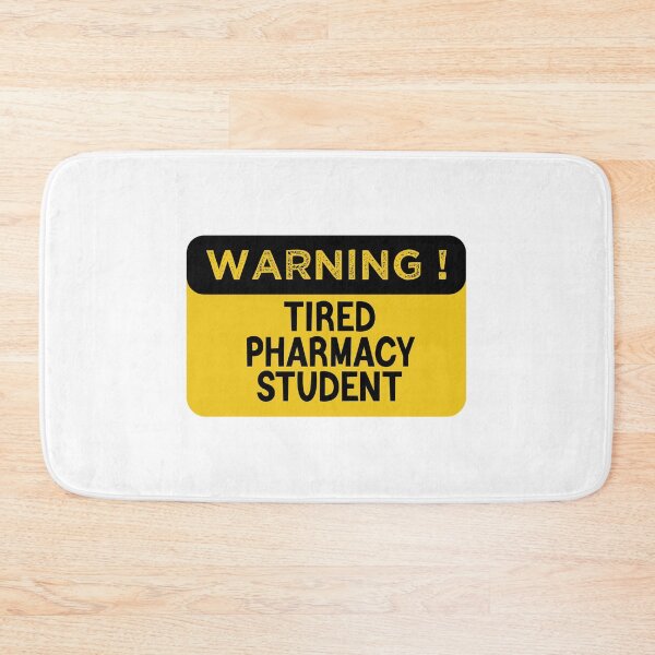 Item preview, Warning Tired Pharmacy Student - Funny Pharmacy Student designed and sold by medbdj.