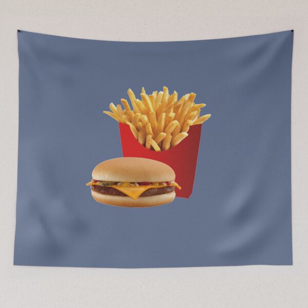 Item preview, Cheeseburger Hamburger and French Fries   designed and sold by OscarOSullivan.