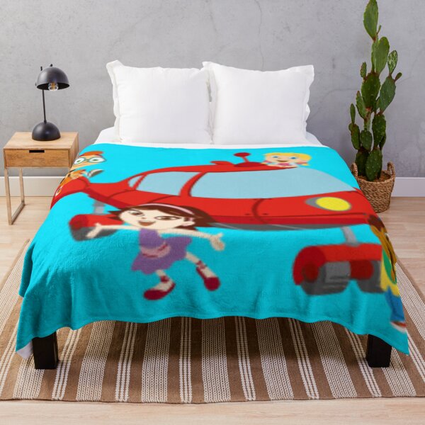 Cute Funny Happy kids Throw Blanket