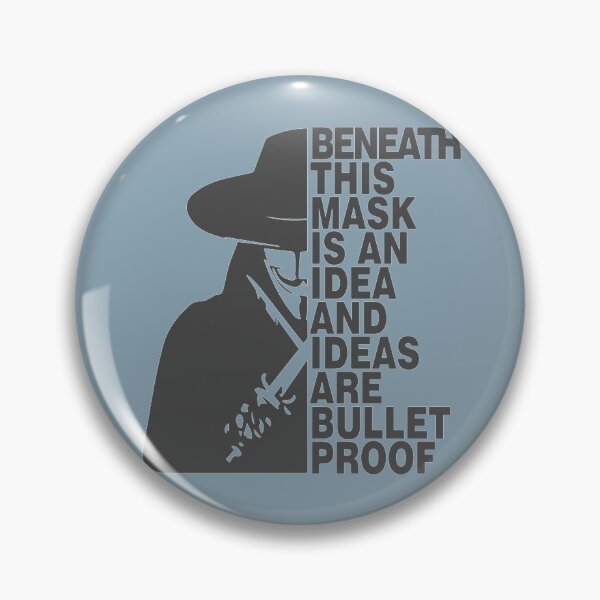 Item preview, Ideas Are Bulletproof - V for Vendetta   designed and sold by MogPrintss.