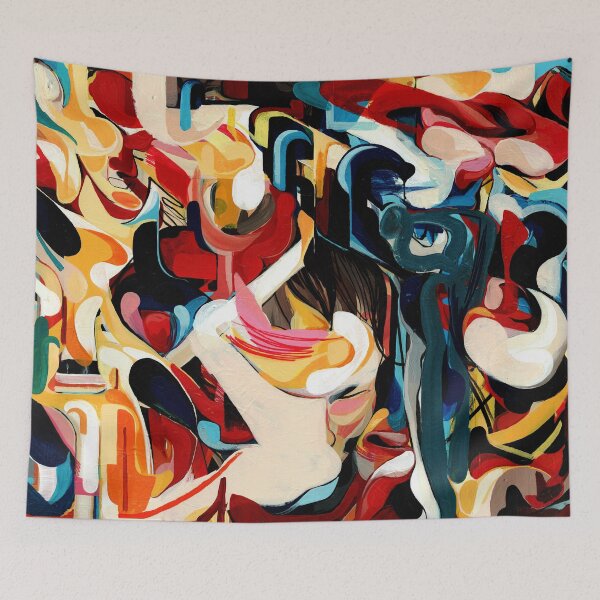 Item preview, Expressive Abstract Composition painting  designed and sold by CatarinaGarcia.