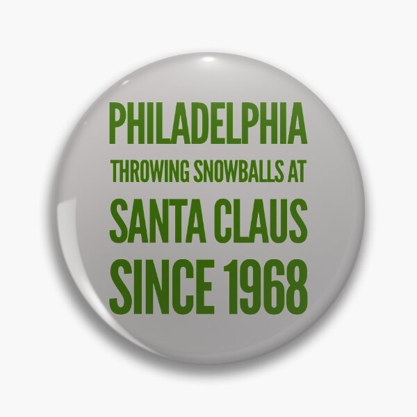 Artikelvorschau, Philadelphia wirft seit 1968 Schneebälle auf den Weihnachtsmann entworfen und verkauft von Soccer4ja9.