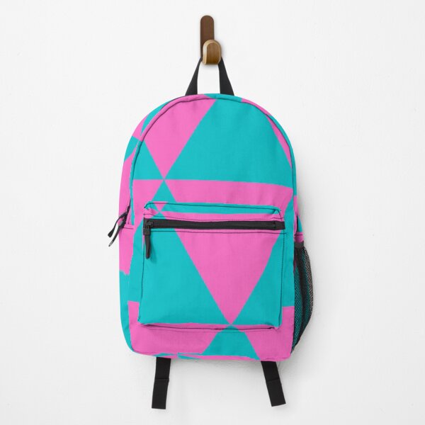Item preview, Pink And Aqua Triangle Optical Illusion designed and sold by LMoonDesigns.