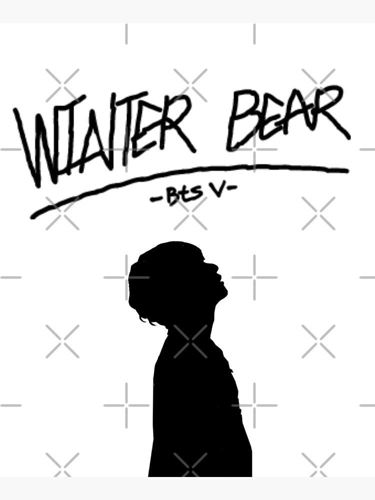 Winter Bear BTS V Tote Bag