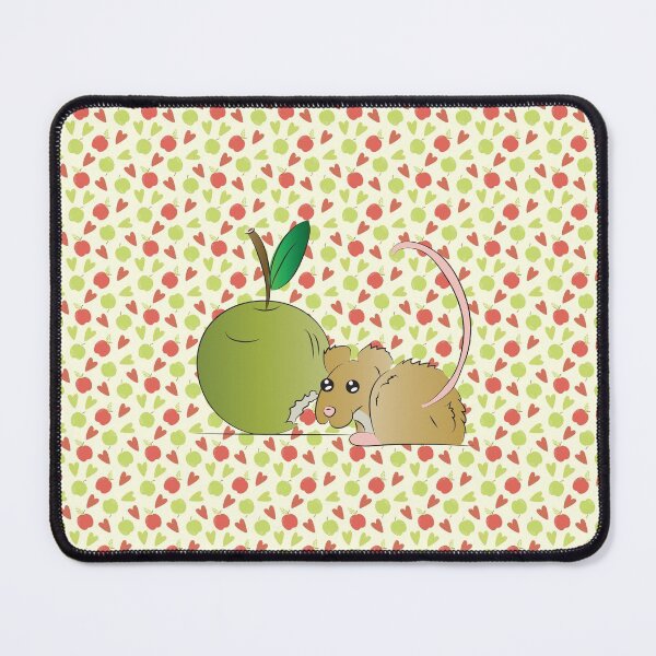 Item preview, Cute mouse with a green apple designed and sold by FunnyChameleon.
