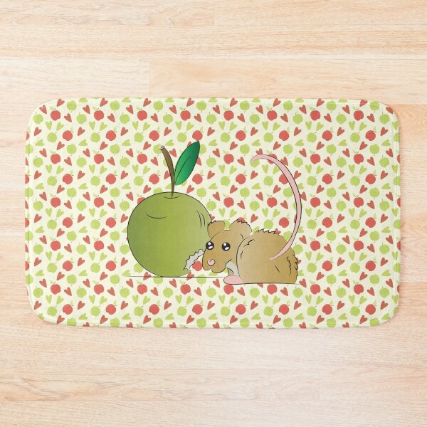 Item preview, Cute mouse with a green apple designed and sold by FunnyChameleon.