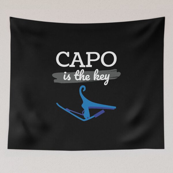 Item preview, Capo is the Key Blue Capo Dark Theme designed and sold by nightsworthy.