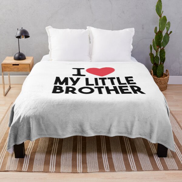 Item preview, I Love My Little Brother Family Love Heart Gift  designed and sold by Heddar Badreddine.