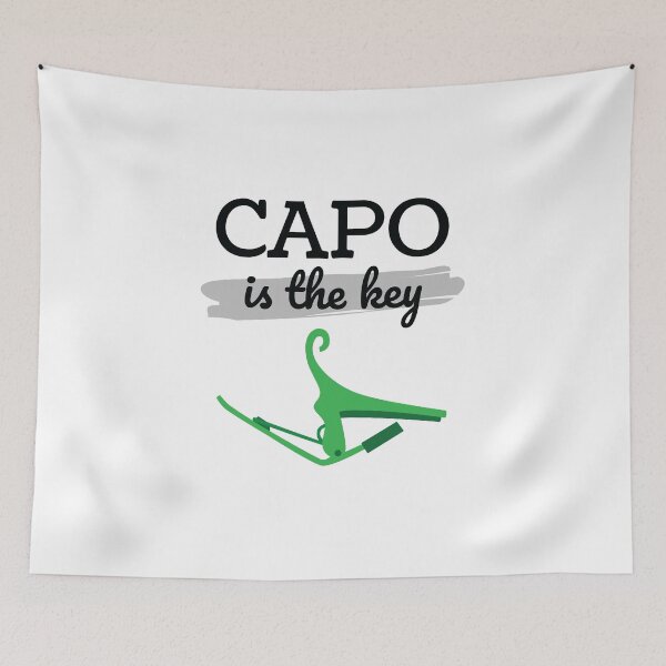 Item preview, Capo is the Key Green Capo Light Theme designed and sold by nightsworthy.
