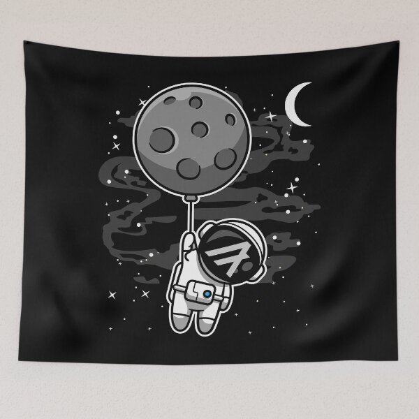 Item preview, Astronaut Floating Algorand ALGO Coin To The Moon Crypto Token Cryptocurrency Blockchain Wallet HODL designed and sold by AdamRoberts90.