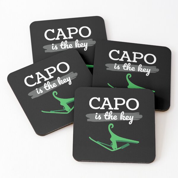 Item preview, Capo is the Key Green Capo Dark Theme designed and sold by nightsworthy.