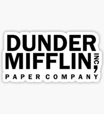 dunder mifflin logo Sticker