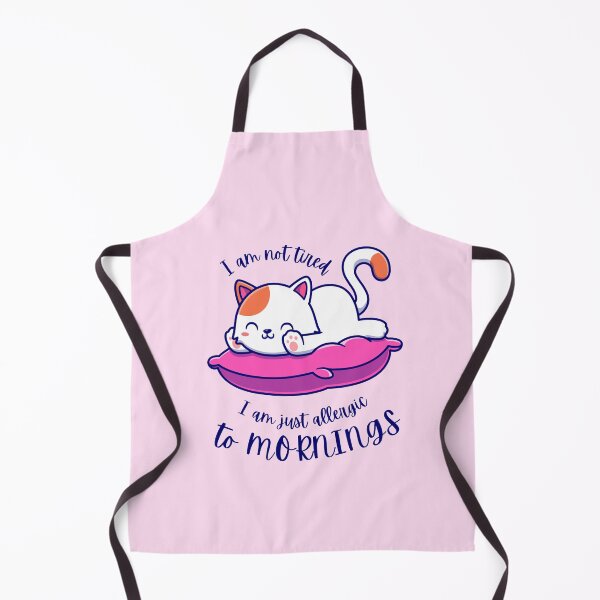 Item preview, I AM NOT TIRED I AM JUST ALLERGIC, TO MORNINGS, CUTE CATS designed and sold by art-and-sticker.