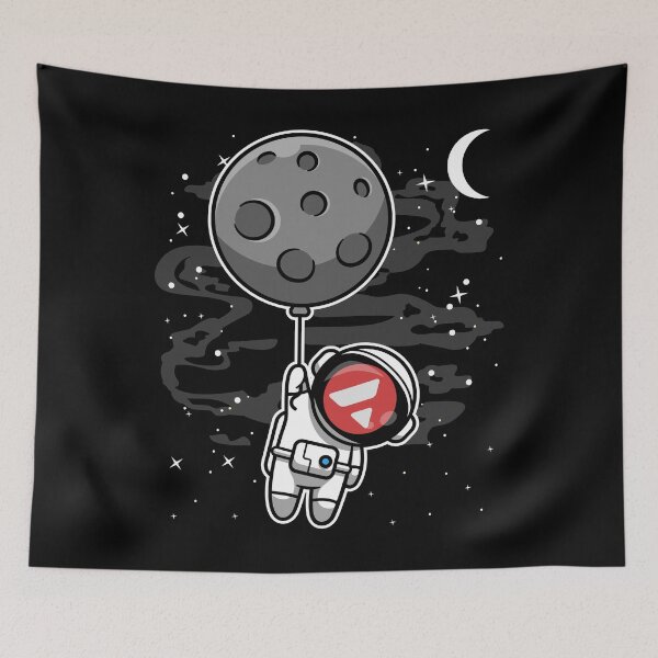 Item preview, Astronaut Floating Avalanche AVAX Coin To The Moon Crypto Token Cryptocurrency Blockchain Wallet HODL designed and sold by AdamRoberts90.