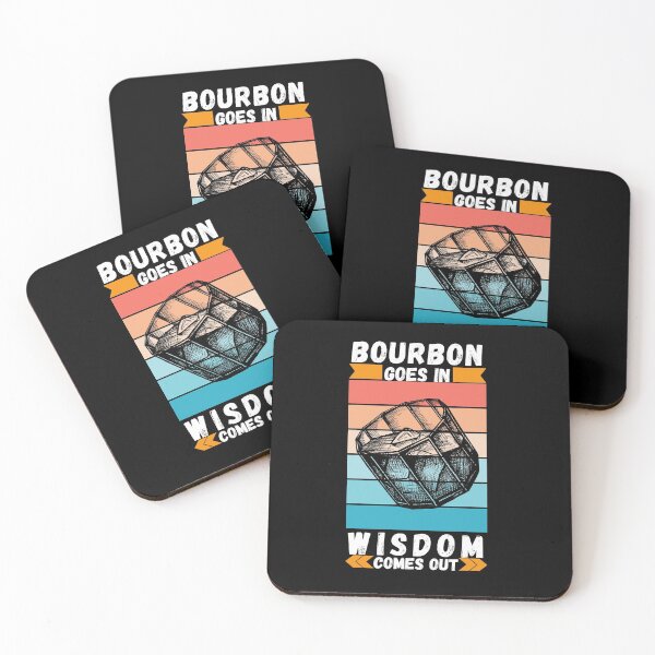 Item preview, Bourbon Goes In Wisdom Comes Out  Sunset Viintage T-Shirt designed and sold by LJ4EVER.