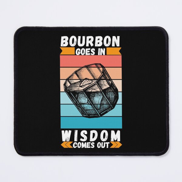 Item preview, Bourbon Goes In Wisdom Comes Out  Sunset Viintage T-Shirt designed and sold by LJ4EVER.