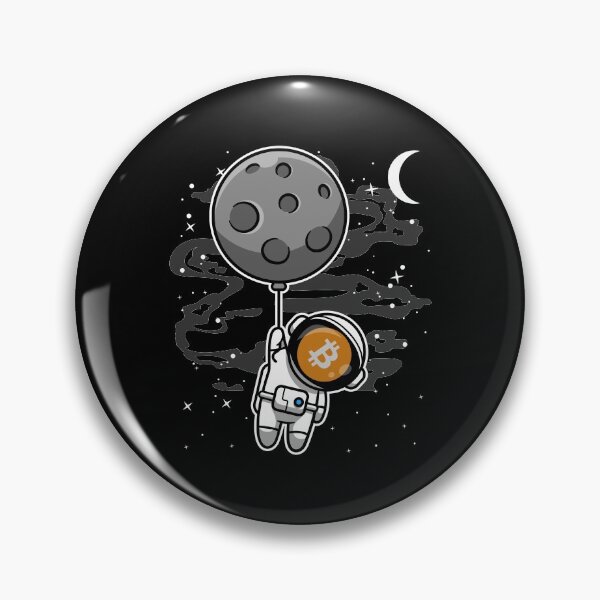 Item preview, Astronaut Floating BitCoin BTC Coin To The Moon Crypto Token Cryptocurrency Blockchain Wallet HODL designed and sold by AdamRoberts90.
