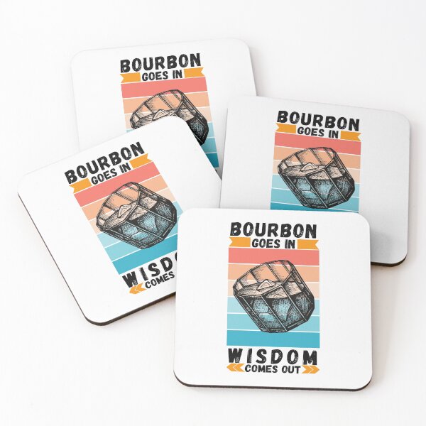 Item preview, Bourbon Goes In Wisdom Comes Out  Sunset Viintage T-Shirt designed and sold by LJ4EVER.