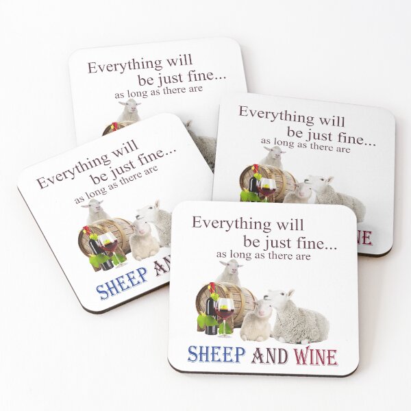 Item preview, Everything will be just fine as long as there are sheep and wine designed and sold by maithithuha.